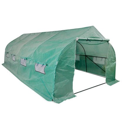 Portable Polytunnel Greenhouse Steel Frame Walk-in 18 mÃ‚Â²