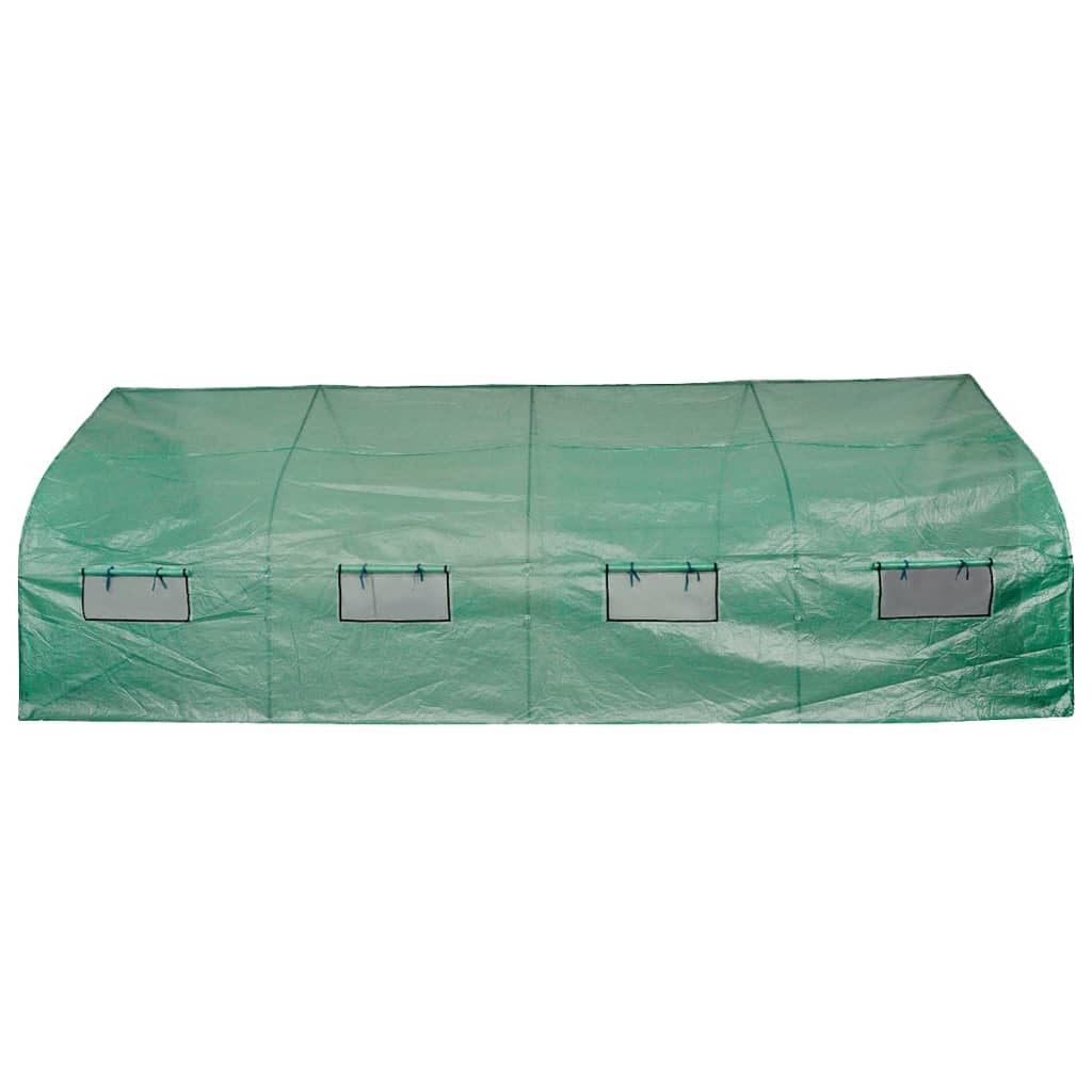 Portable Polytunnel Greenhouse Steel Frame Walk-in 18 mÃ‚Â²