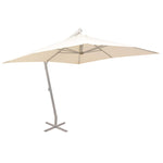 Hanging Parasol 300x300 cm Sand Aluminium Pole