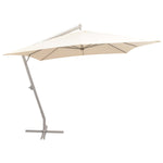 Hanging Parasol 300x300 cm Sand Aluminium Pole