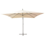 Hanging Parasol 300x300 cm Sand Aluminium Pole