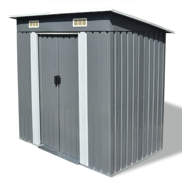  Garden Shed Grey Metal