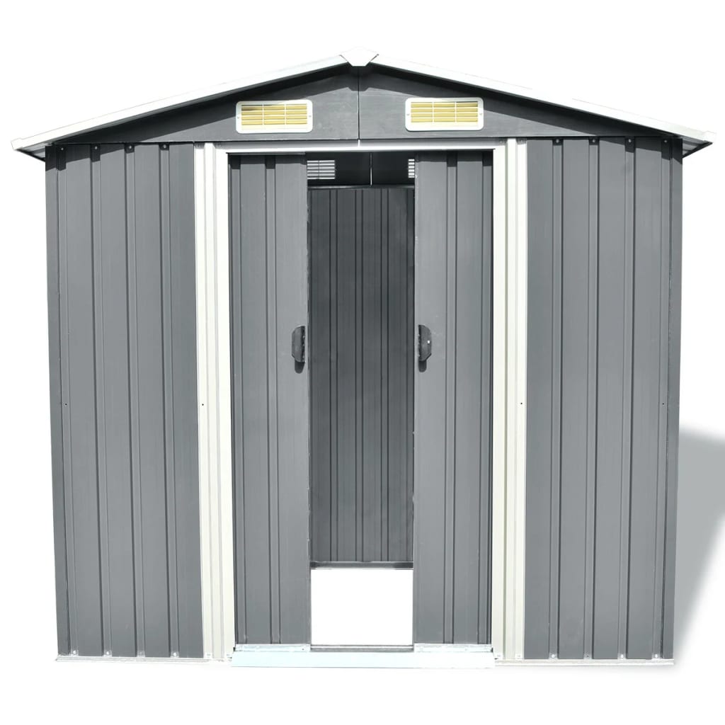 Garden Storage Shed Grey-Metal