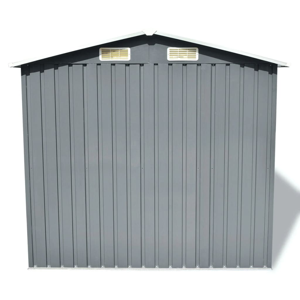 Garden Storage Shed Grey-Metal