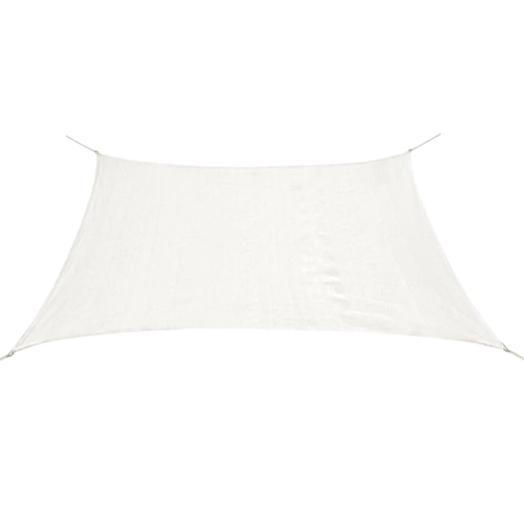 Sunshade Sail HDPE Rectangular White