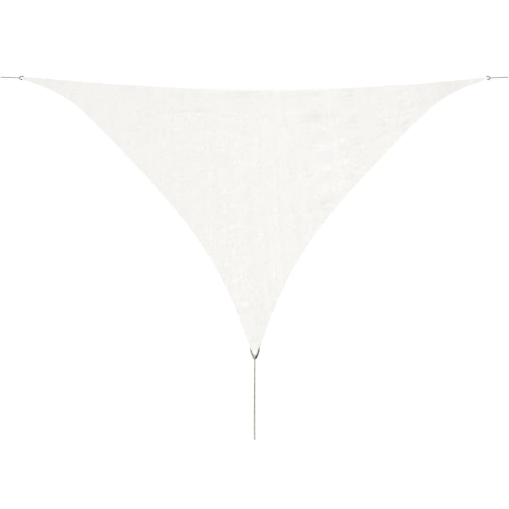 Sunshade Sail HDPE Triangular  White