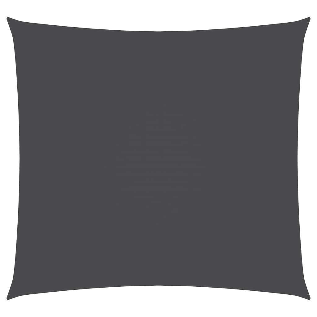 Sunshade Sail Oxford Fabric Square Anthracite - 2×2m