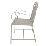 Garden Bench 115 cm Steel Grey