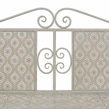 Garden Bench 115 cm Steel Grey