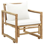 Bamboo Garden Chairs Set 2 Cushions Pillows | HomeAndLiving