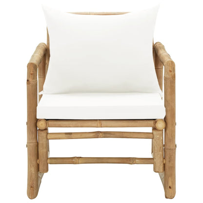 Bamboo Garden Chairs Set 2 Cushions Pillows | HomeAndLiving