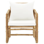 Bamboo Garden Chairs Set 2 Cushions Pillows | HomeAndLiving