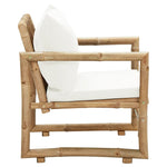 Bamboo Garden Chairs Set 2 Cushions Pillows | HomeAndLiving