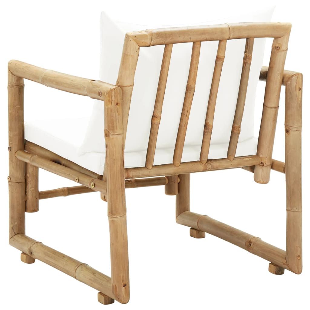 Bamboo Garden Chairs Set 2 Cushions Pillows | HomeAndLiving