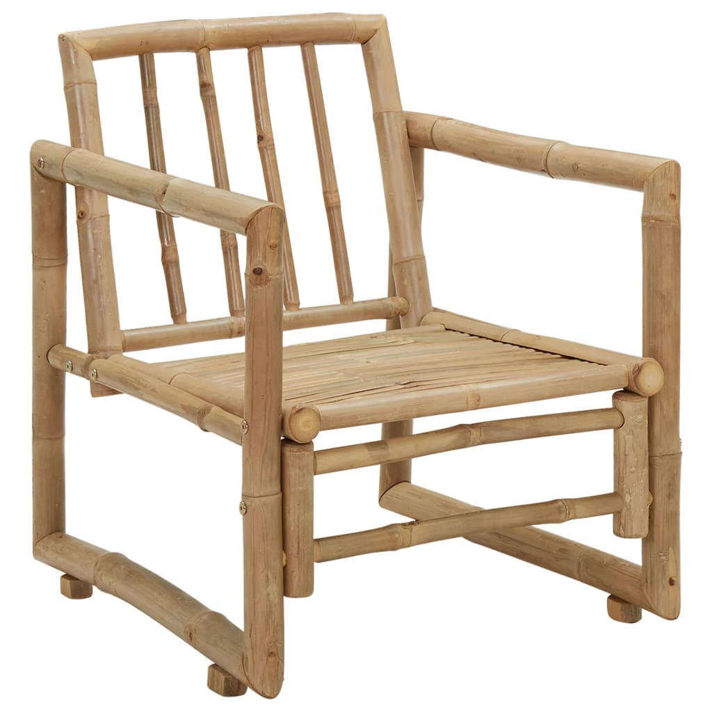 Bamboo Garden Chairs Set 2 Cushions Pillows | HomeAndLiving