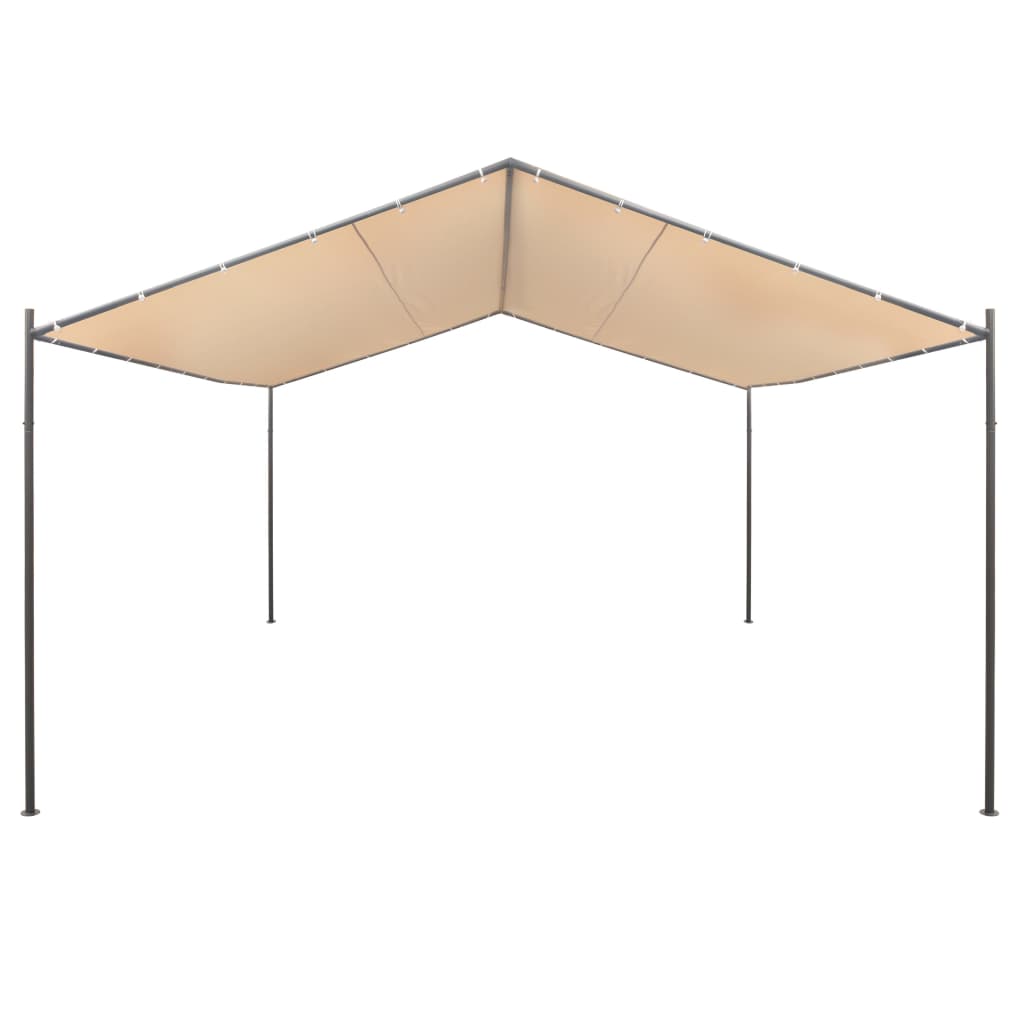 Gazebo Pavilion Tent Canopy Steel, Beige