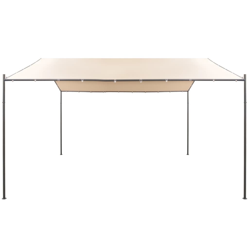 Gazebo Pavilion Tent Canopy Steel, Beige