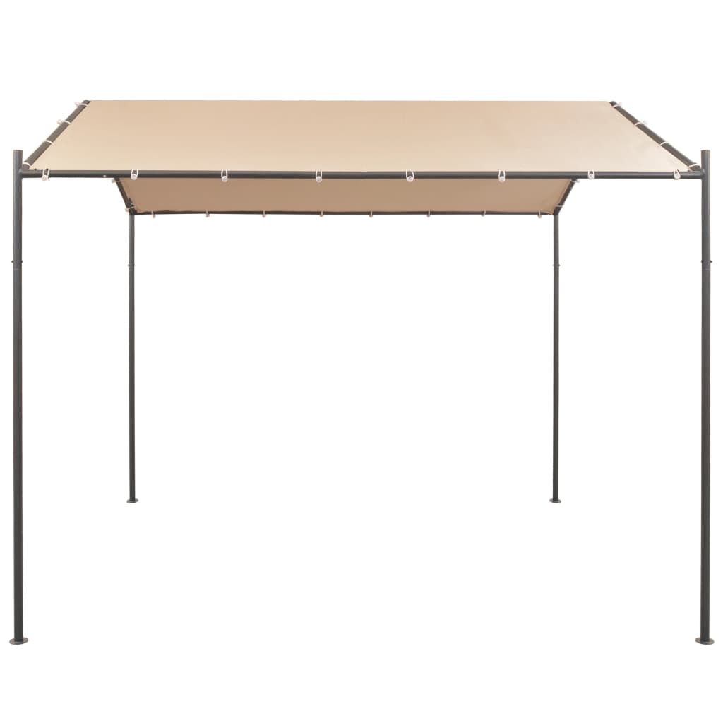 Gazebo Pavilion Tent Canopy Steel Beige