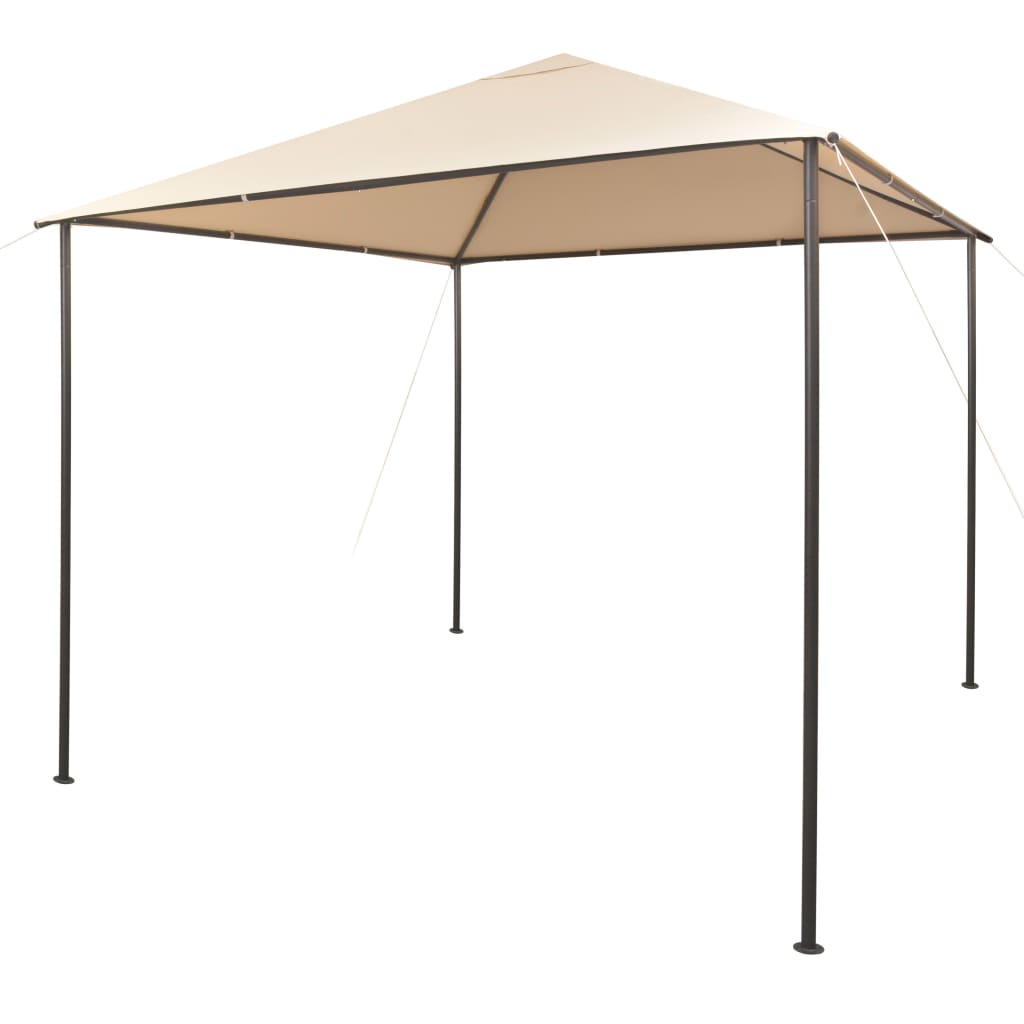Gazebo Pavilion Tent Canopy Steel / Beige