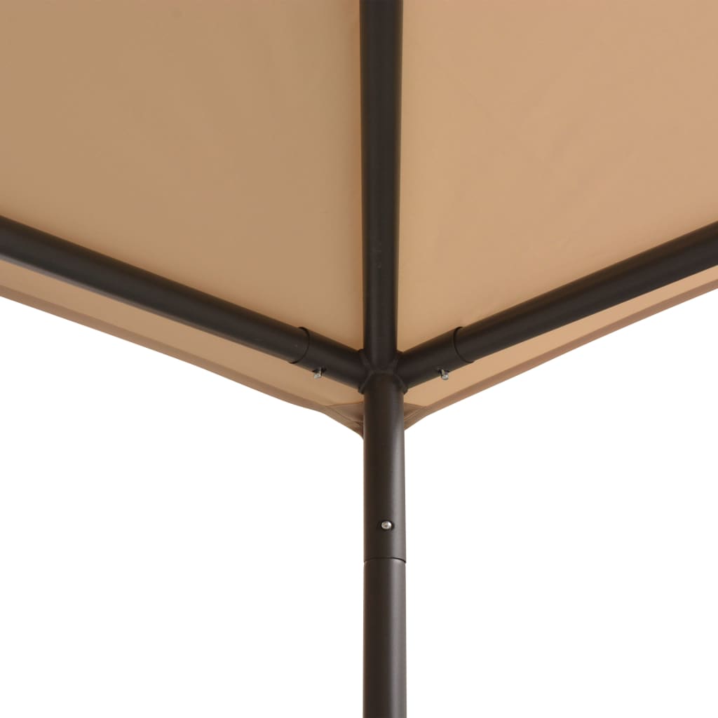 Gazebo Pavilion Tent Canopy Steel / Beige