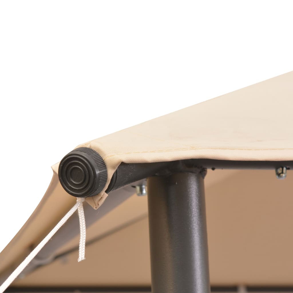 Gazebo Pavilion Tent Canopy Steel / Beige