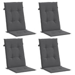 Garden Chair Cushions 4 pcs Anthracite 120x50x3 cm