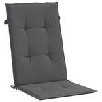 Garden Chair Cushions 4 pcs Anthracite 120x50x3 cm