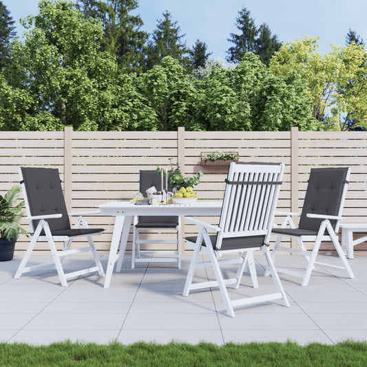 Garden Chair Cushions 4 pcs Anthracite 120x50x3 cm