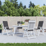 Garden Chair Cushions 4 pcs Anthracite 120x50x3 cm