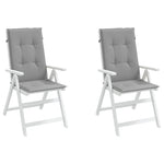 Garden Chair Cushions 2 pcs Grey
