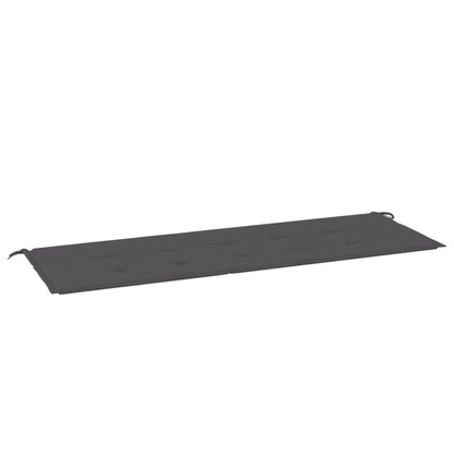 Garden Bench Cushion Anthracite 150x50x3 cm