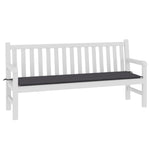 Garden Bench Cushion Anthracite xford Fabric