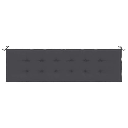 Garden Bench Cushion Anthracite xford Fabric