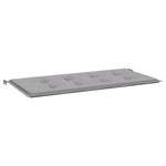 Garden Bench Cushion Grey 120x50x3 cm