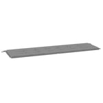 Garden Bench Cushion Grey 180x50x3 cm