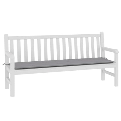 Garden Bench Cushion Grey 180x50x3 cm