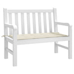 Garden Bench Cushion Cream 100x50x3 cm