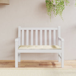 Garden Bench Cushion Cream 100x50x3 cm