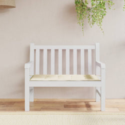 Garden Bench Cushion Cream 120x50x3 cm