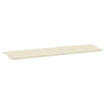 Garden Bench Cushion Cream Oxford Fabric
