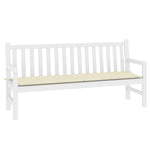 Garden Bench Cushion Cream Oxford Fabric