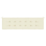 Garden Bench Cushion Cream Oxford Fabric