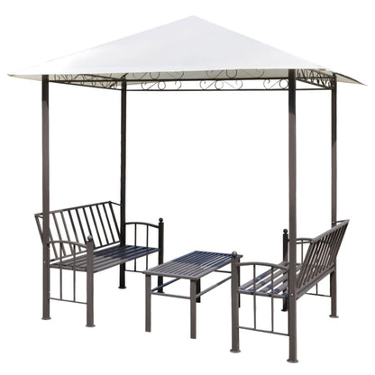 Garden Pavilion with Table and Benches