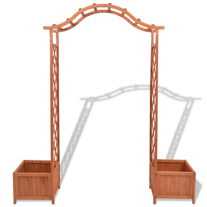 Trellis Rose Arch with Planters