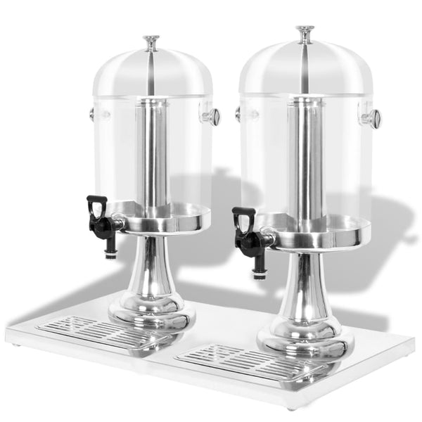  Double Juice Dispenser Stainless Steel
