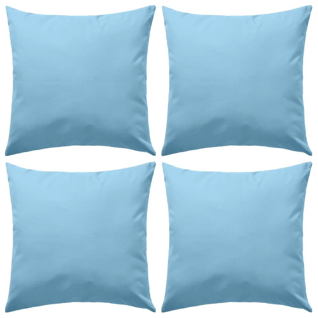 Outdoor Pillows 4 pcs--Light Blue