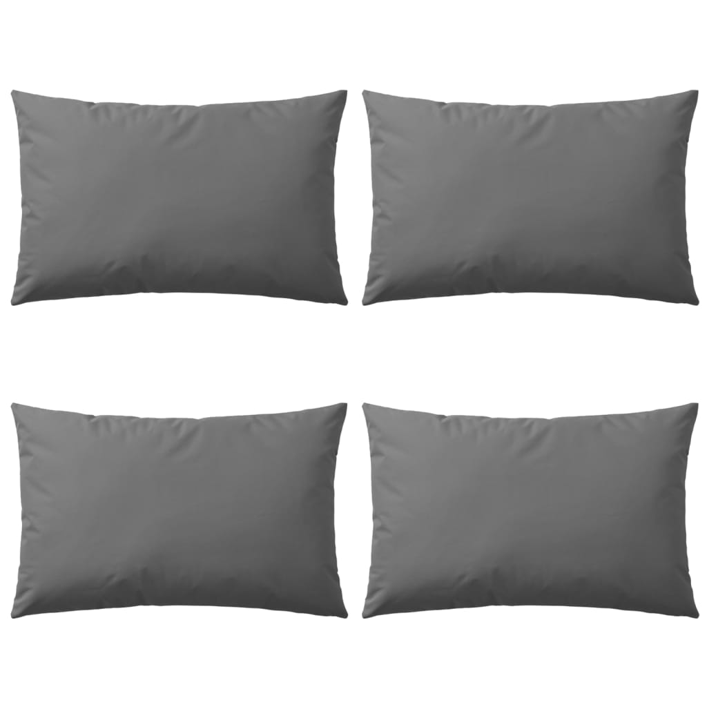 Outdoor Pillows 4 pcs Grey
