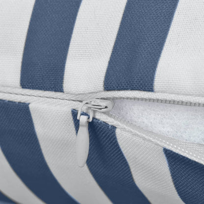 Outdoor Pillows 2 pcs Stripe Print Navy