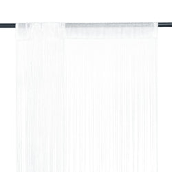 String Curtains 2 pcs--White
