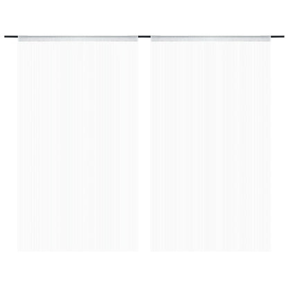 String Curtains 2 pcs--White